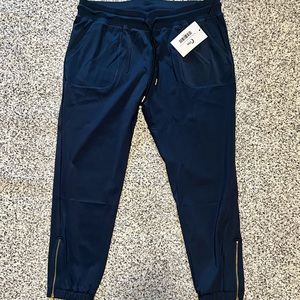 ZYIA Navy Peak Zipper Joggers